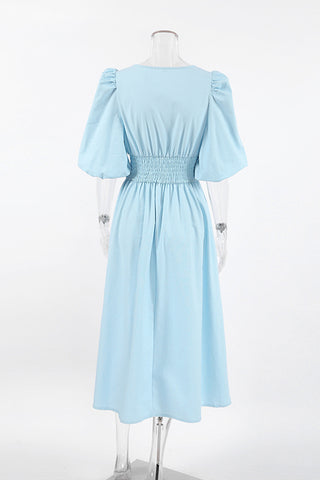 Tie-Front Midi Dress