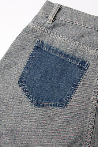 High-Waist Straight Jeans