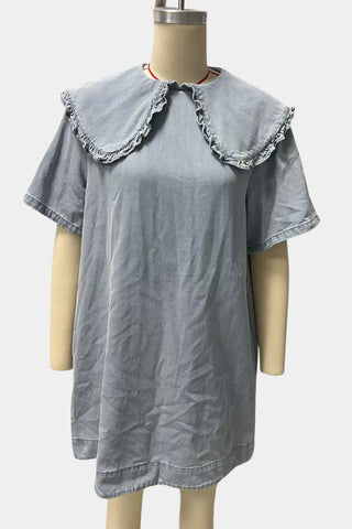 Frill-Collar Day Dress