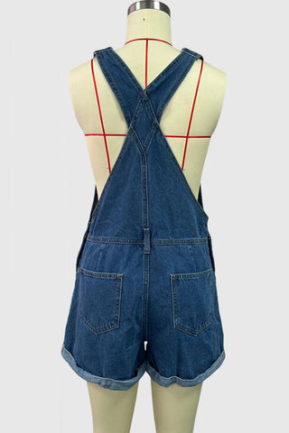 Classic Denim Overall Romper