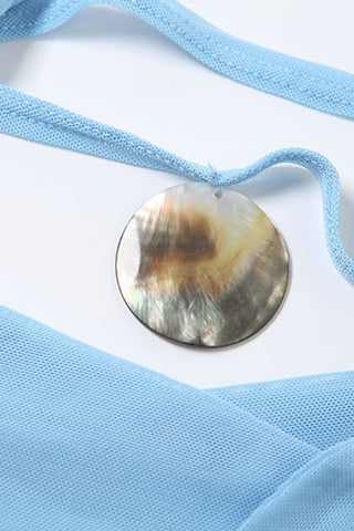 Halter-Neck Drape Dress