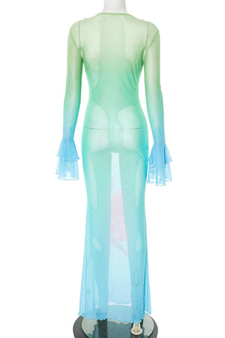 Floral Ruffle Maxi Dress