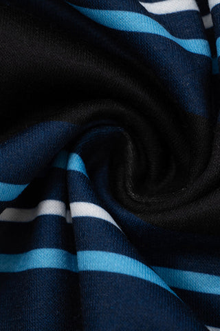 Striped Cropped Polo Shirt