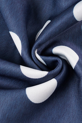 Polka Dot Lounge Pants with Drawstring Waist