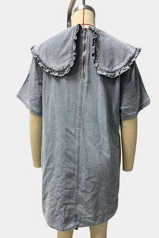 Frill-Collar Day Dress