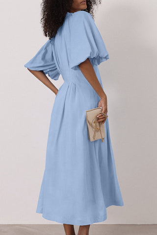 Button-Down Casual Maxi Dress