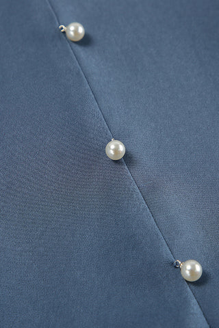 Ruffled Button-Down Casual Dress