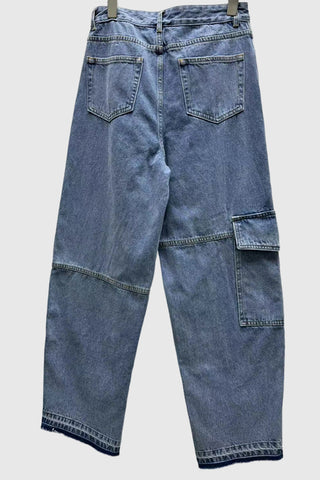 Patterned Straight Leg Jeans