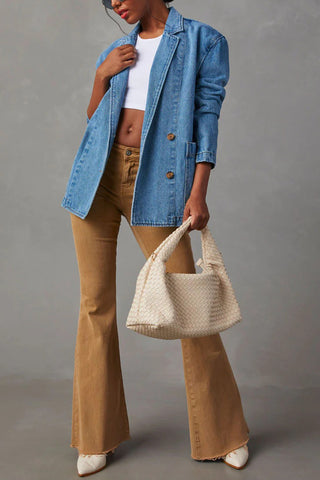 Classic Buttoned Denim Jacket