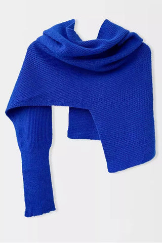 Asymmetrical Ribbed Shrug Cardigan