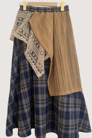 Layered Patchwork Skirt