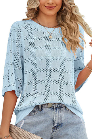 Loose-Fit Patterned Blouse