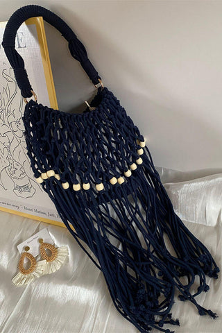 Elegant Macramé Fringe Bag