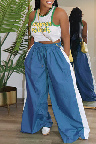 Wide-Leg Casual Pants