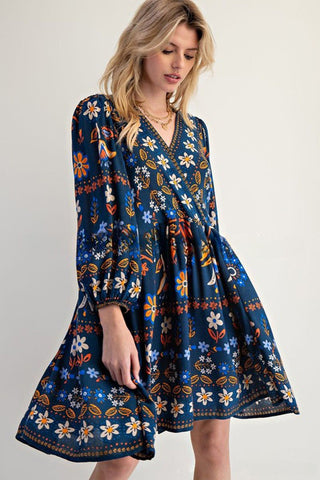 Floral Bohemian Casual Dress