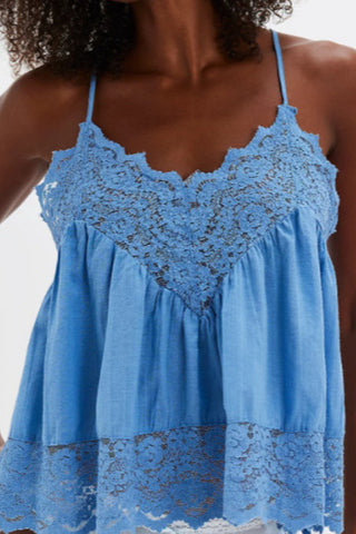 Lace Trimmed Camisole Top