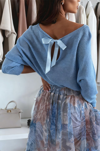 Off-Shoulder Knit Sweater