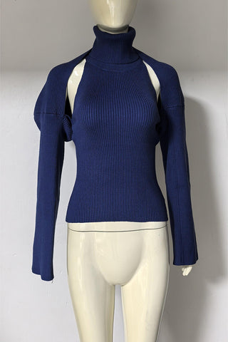 Sleeveless Turtleneck Tank Top