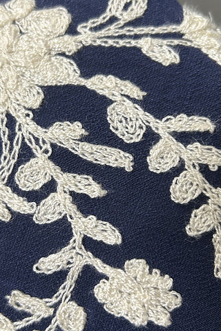 Floral Detail Button-Up Blouse