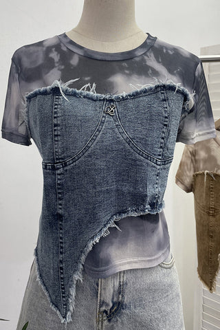 Distressed Layered T-Shirt