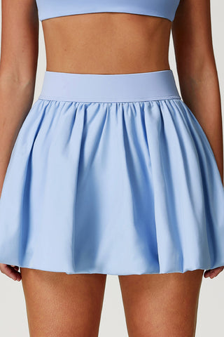 Playful Bubble Hem Mini Skirt