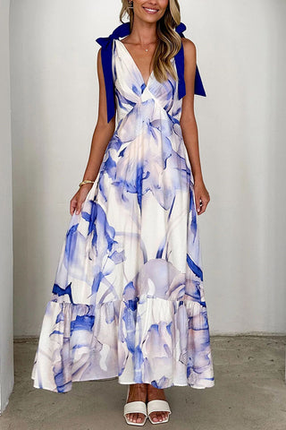 Chevron Pattern Vacation Dress