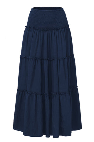 Tiered Smocked Maxi Skirt