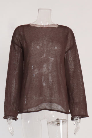 Simple Long-Sleeve Crewneck Tee