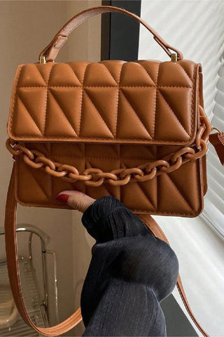 Quilted Chain Strap Handbag
