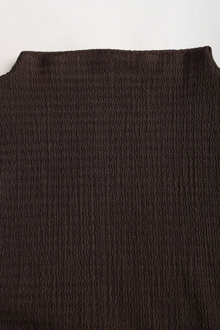 Draped Belted Evening Dress