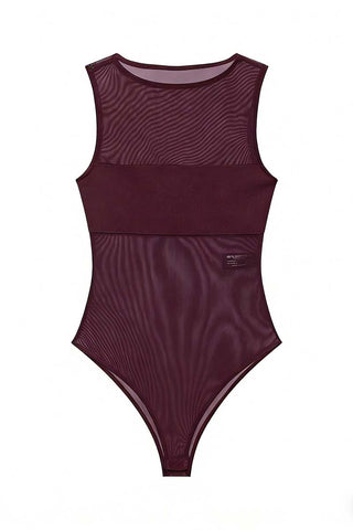 Sleeveless Sheer Bodysuit