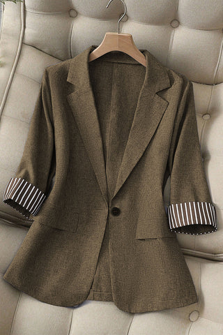 Single-Button Tailored Blazer