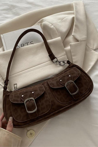 Buckle-Flap Shoulder Bag