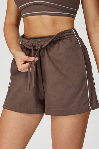 Elastic Waistband Athletic Shorts