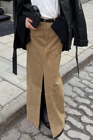 Split-Front Maxi Skirt