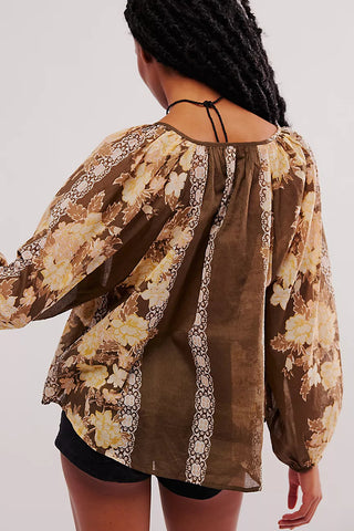 Bohemian Long-Sleeve Blouse