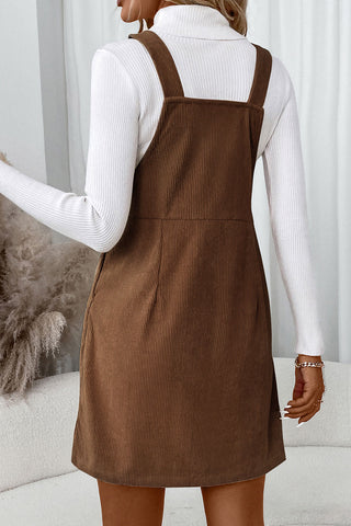 Sleeveless Button-Close Casual Dress