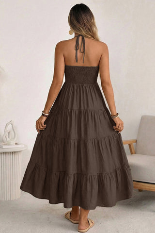 Halter Neck Maxi Dress