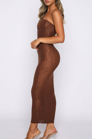 Strappy Cut-Out Midi Dress