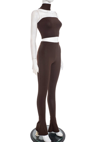 Stylish Two-Piece Flare Pant Set