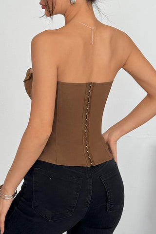 Chic Tie-Front Corset Top