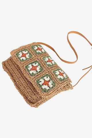 Crochet Floral Pattern Bag Accessory