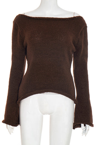 Off-Shoulder Knit Top