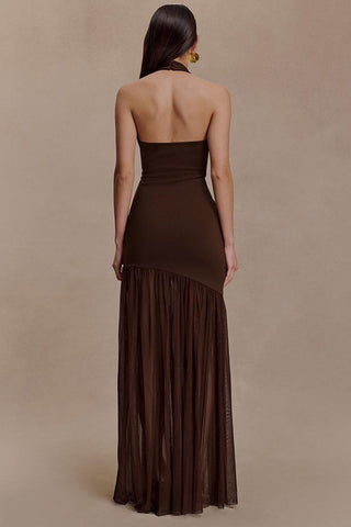 Cut-Out Halter Casual Dress