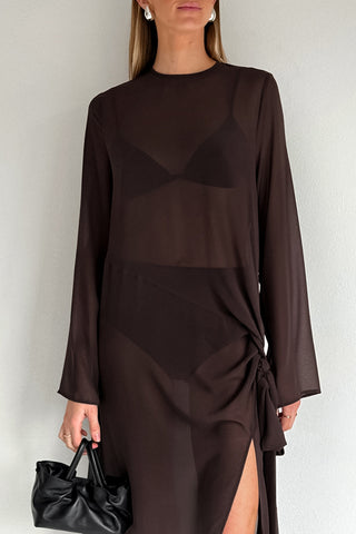 Elegant Draped Casual Dress