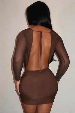 Deep V Evening Dress