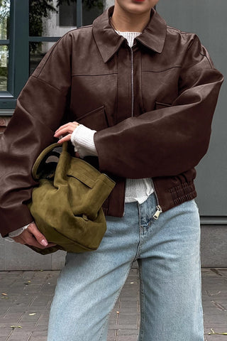 Classic Oversized Collar Jacket