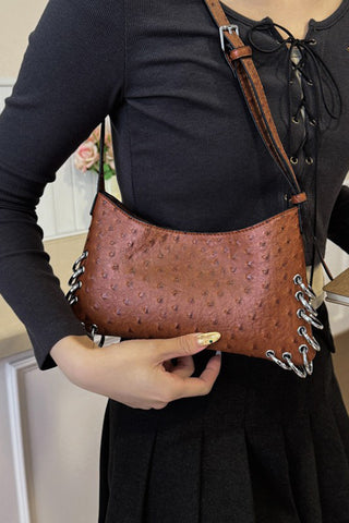 Sleek Eyelet Shoulder Bag