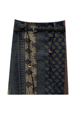 Patchwork Mini Skirt