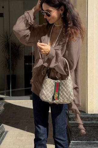 Ruffle Layered Blouse